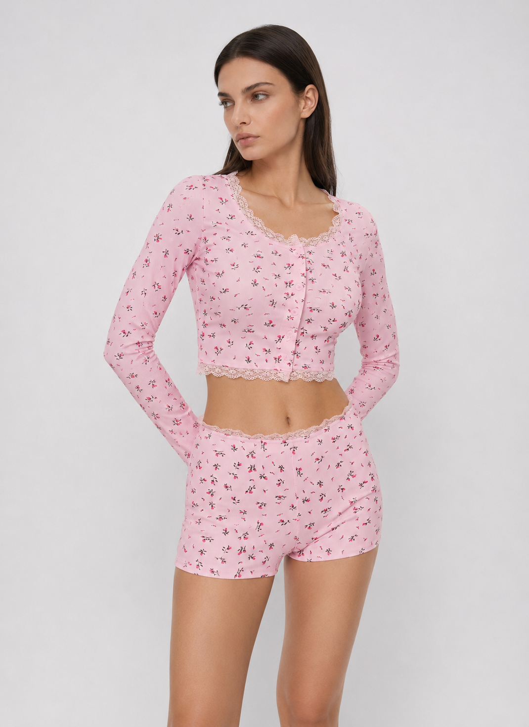 Pyjama fleuri Soft Girl – photo 6