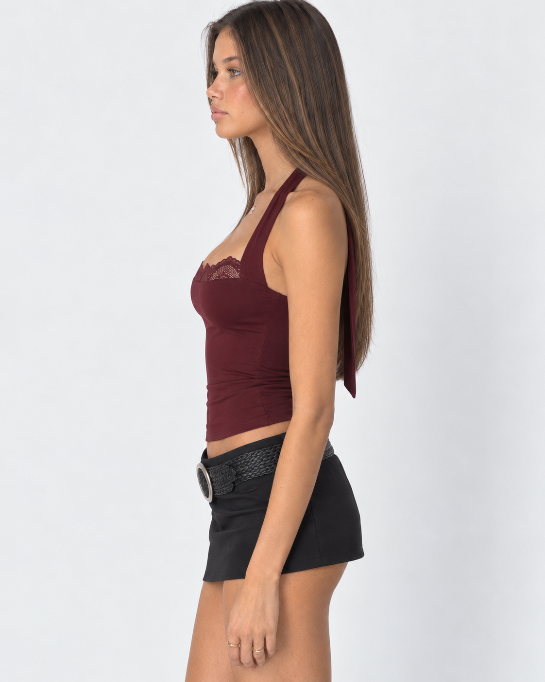Top dos-nu en dentelle Miss Me – photo 3