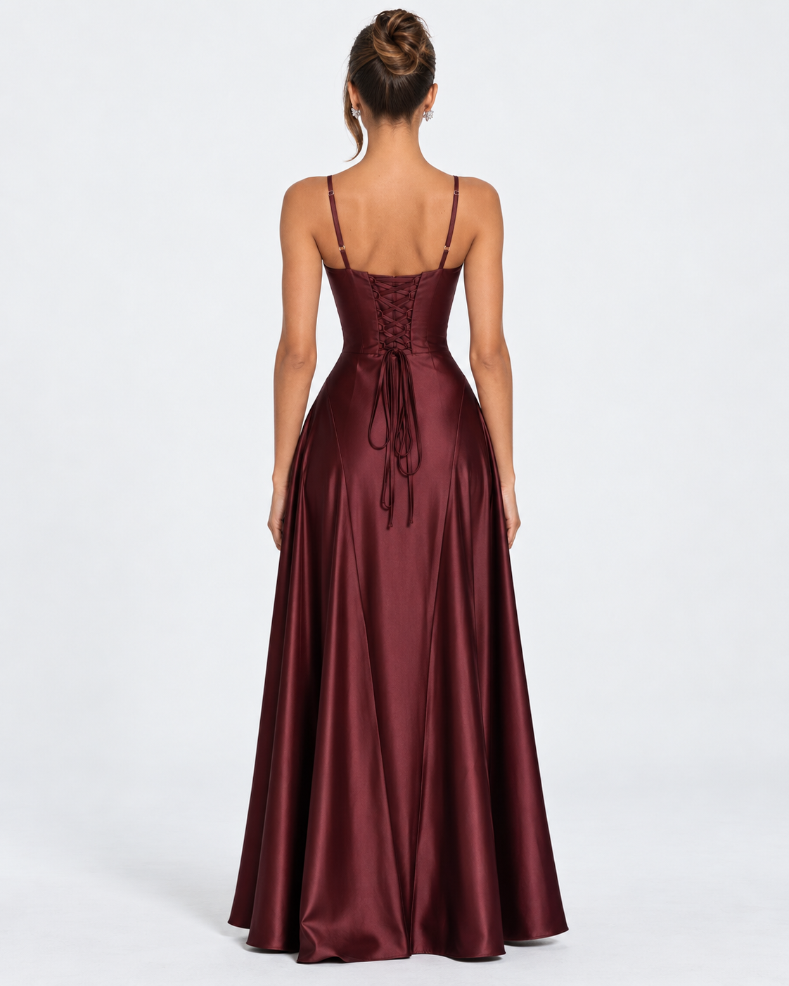 Robe longue en satin Midnight Romance – photo 5