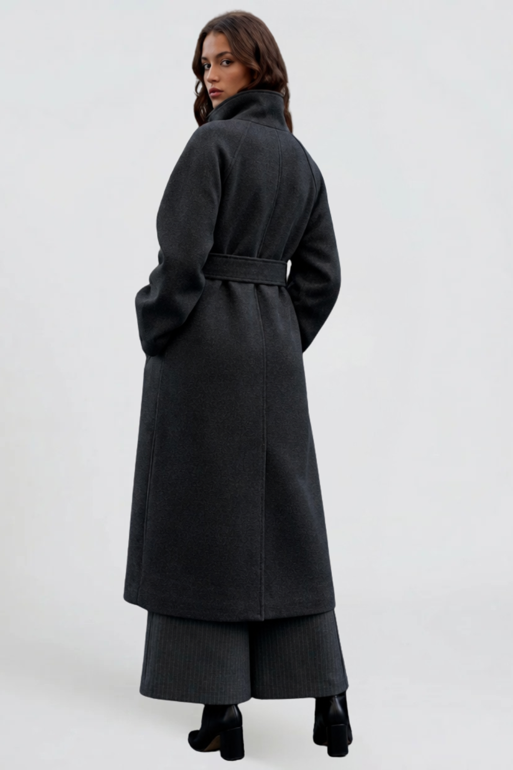 Manteau long ceinturé Adriana – photo 5