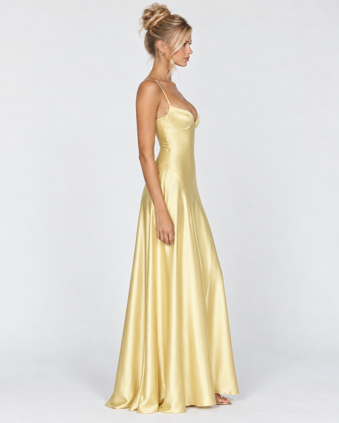 Robe longue en satin Midnight Romance – photo 26