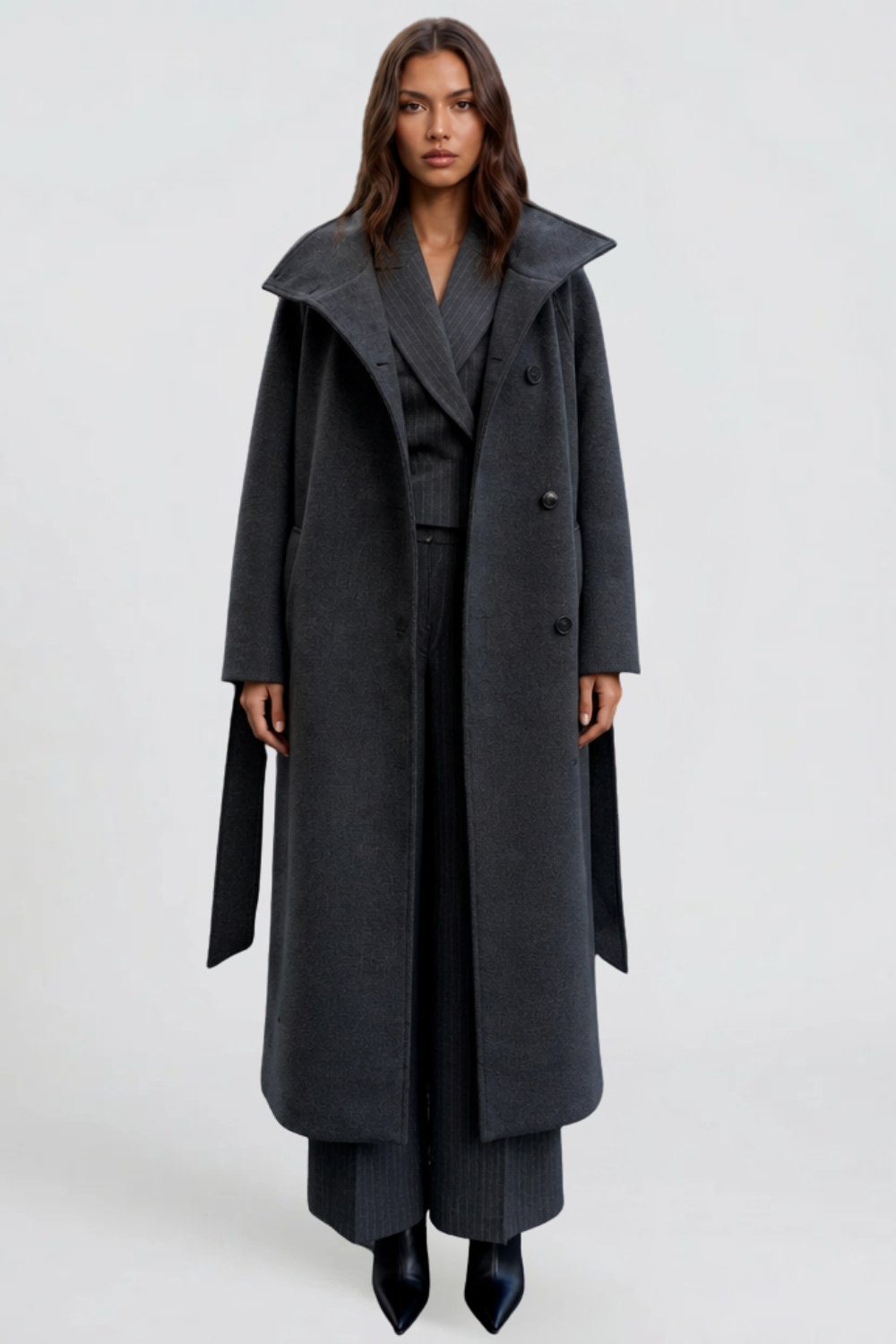 Manteau long ceinturé Adriana – photo 2