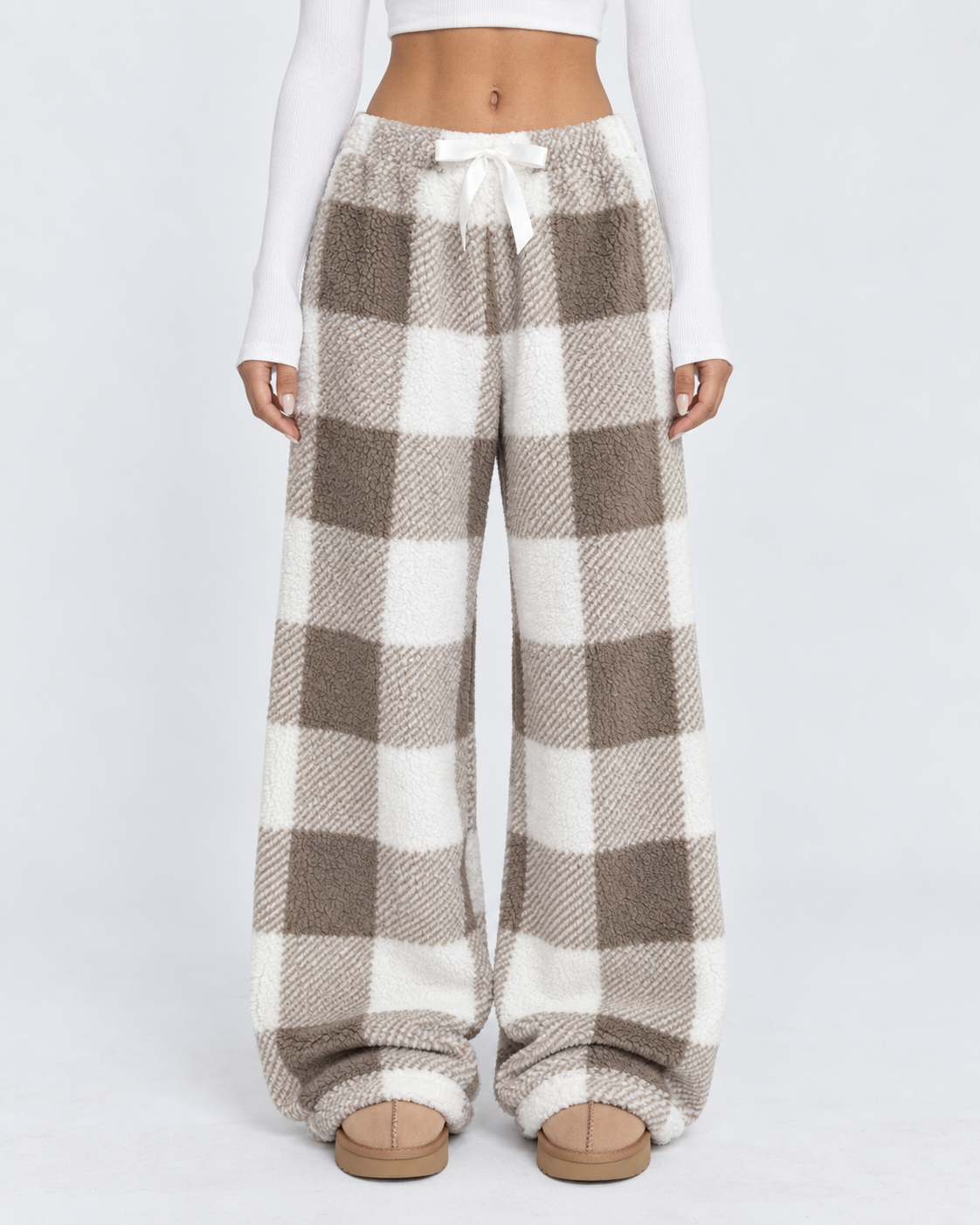 Pantalon détente à carreaux Cloud Check – photo 2
