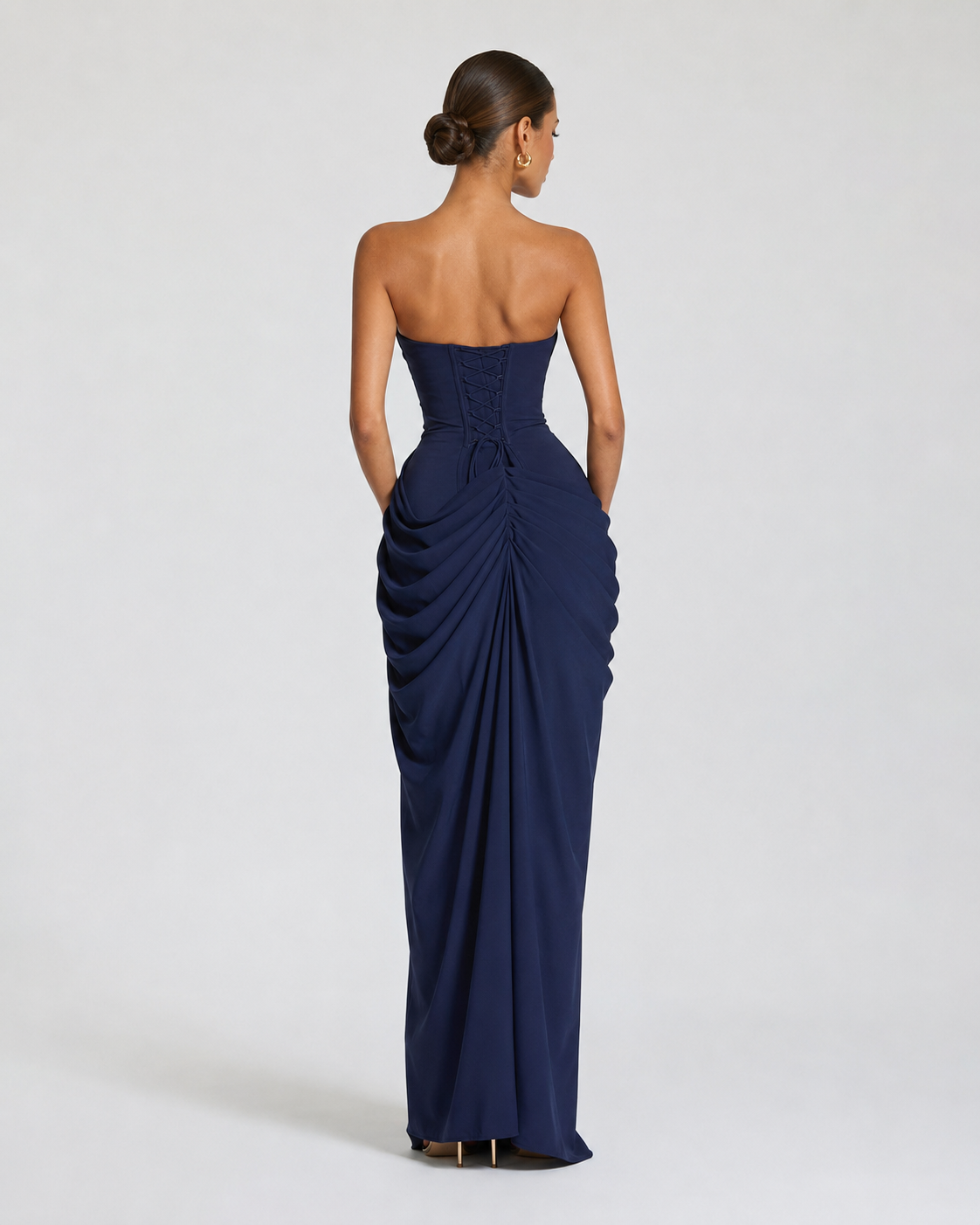 Robe longue drapée Main Character – photo 18