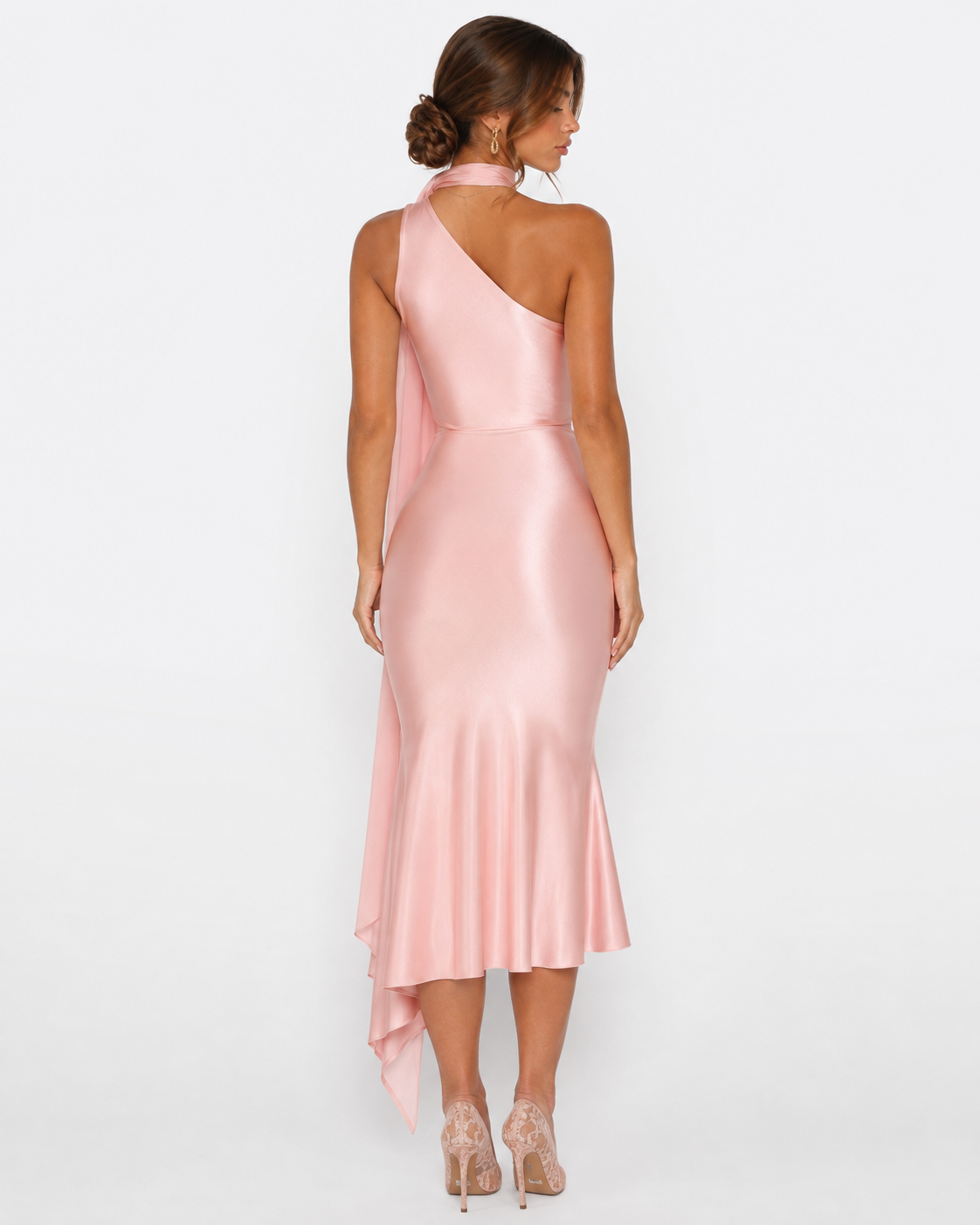 Robe midi en satin Seraphina – photo 5