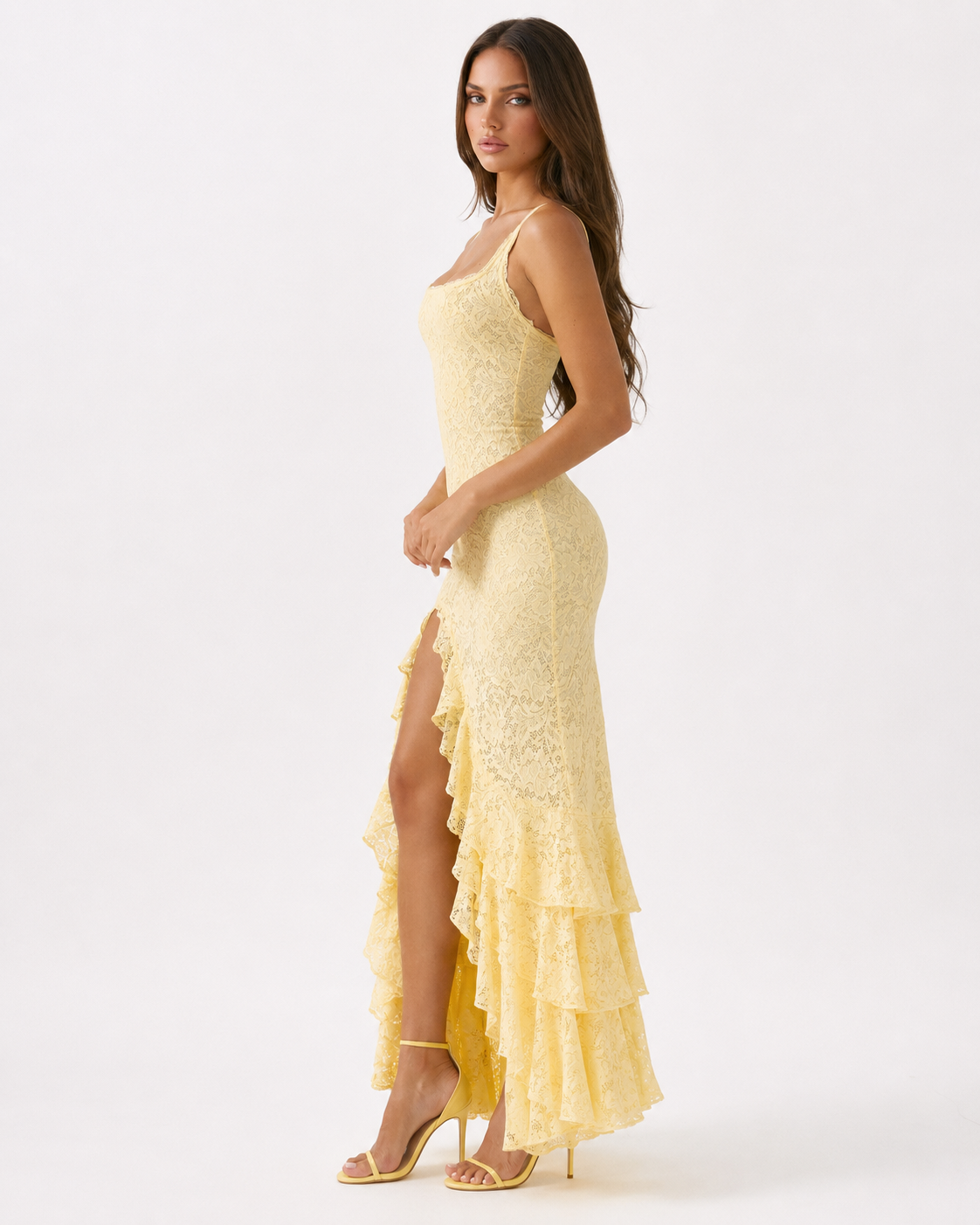 Robe longue en dentelle Amalfi – photo 3