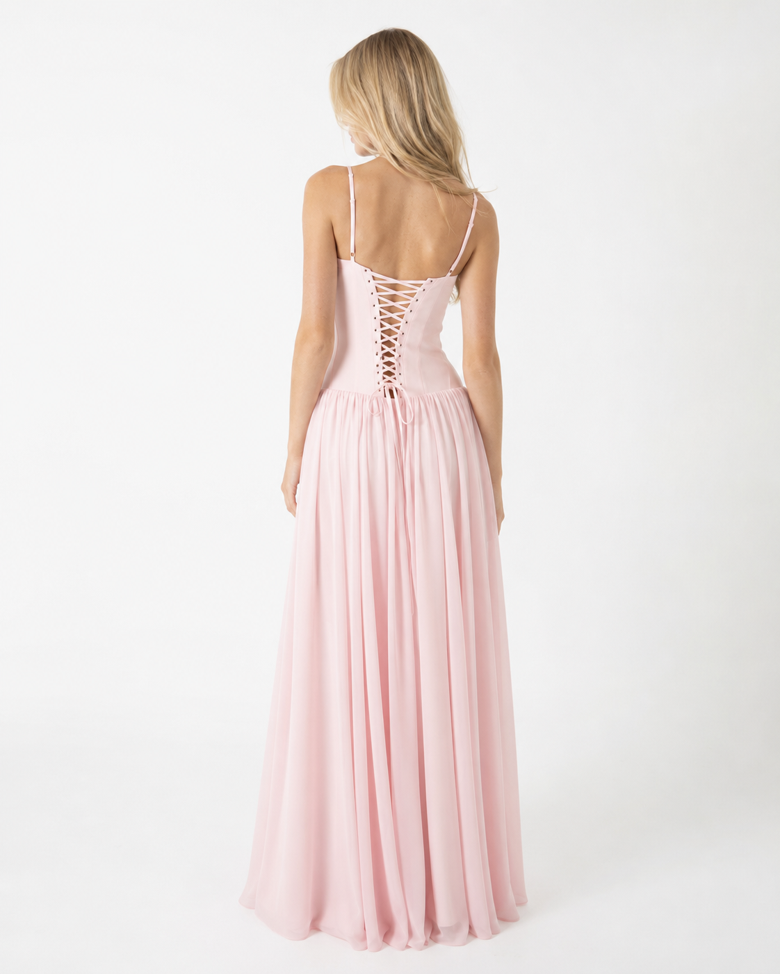 Robe longue corset Blush Belle – photo 2