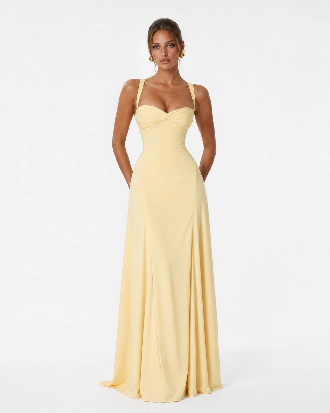 Robe longue corset Golden Hour
