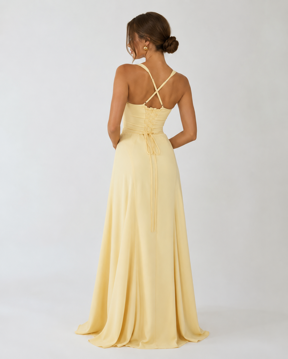 Robe longue corset Golden Hour – photo 2