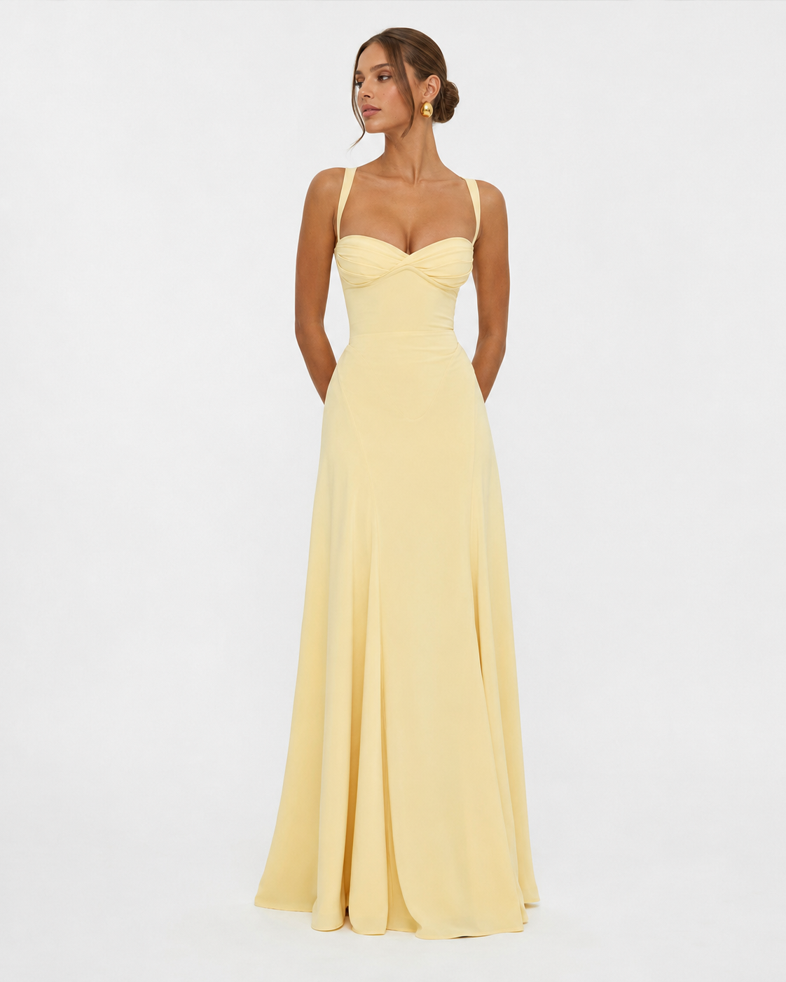 Robe longue corset Golden Hour – photo 3