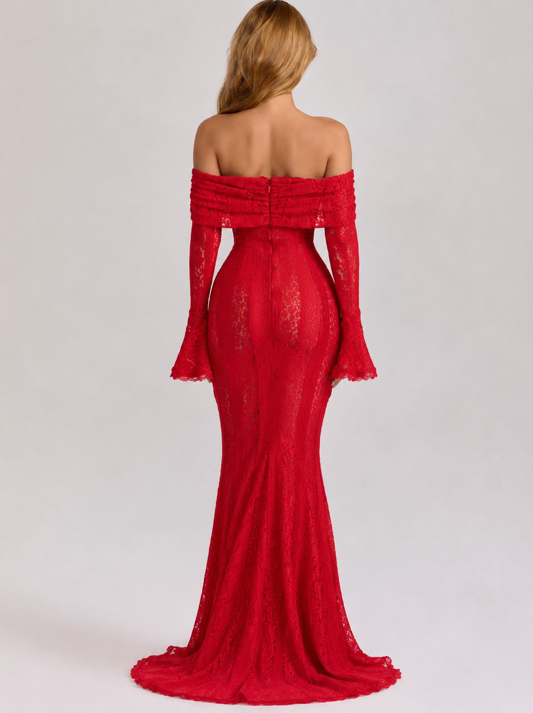 Robe longue en dentelle Ethereal – photo 7
