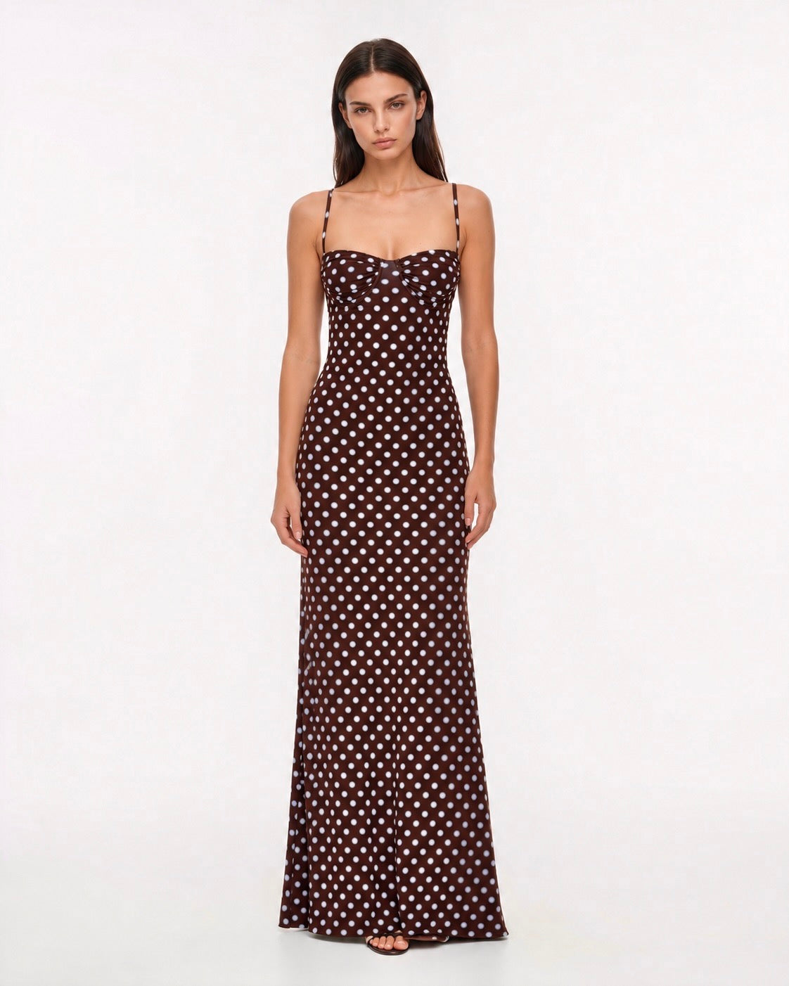Robe longue à pois Sweet Spot