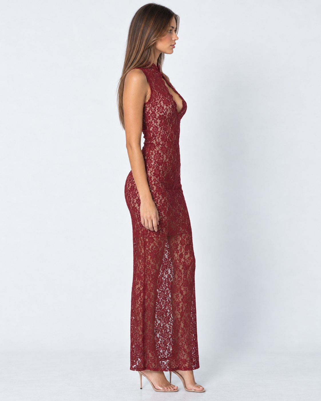 Robe longue en dentelle No Hard Feelings – photo 3
