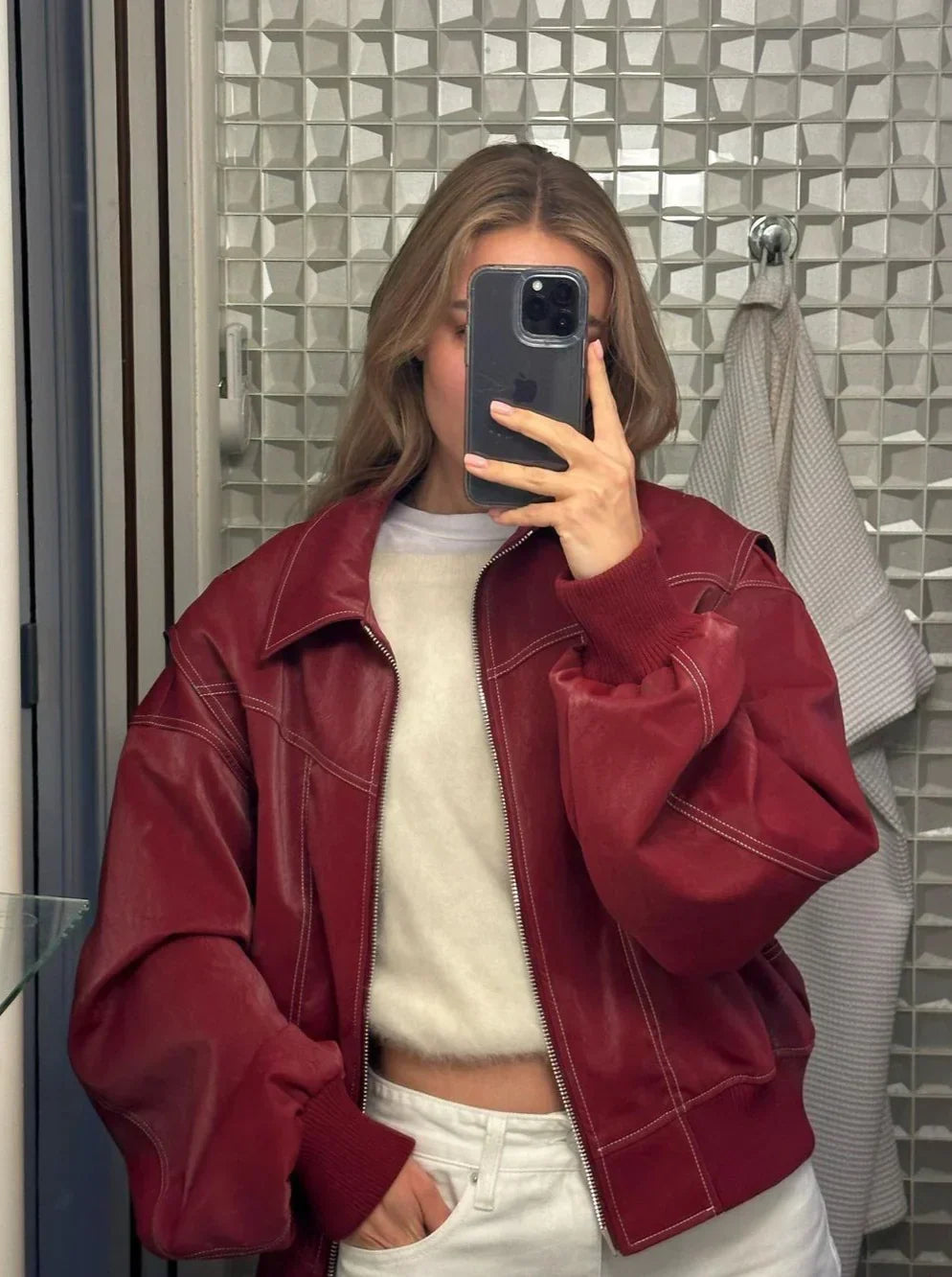 Veste en cuir Rebel Spirit – photo 2