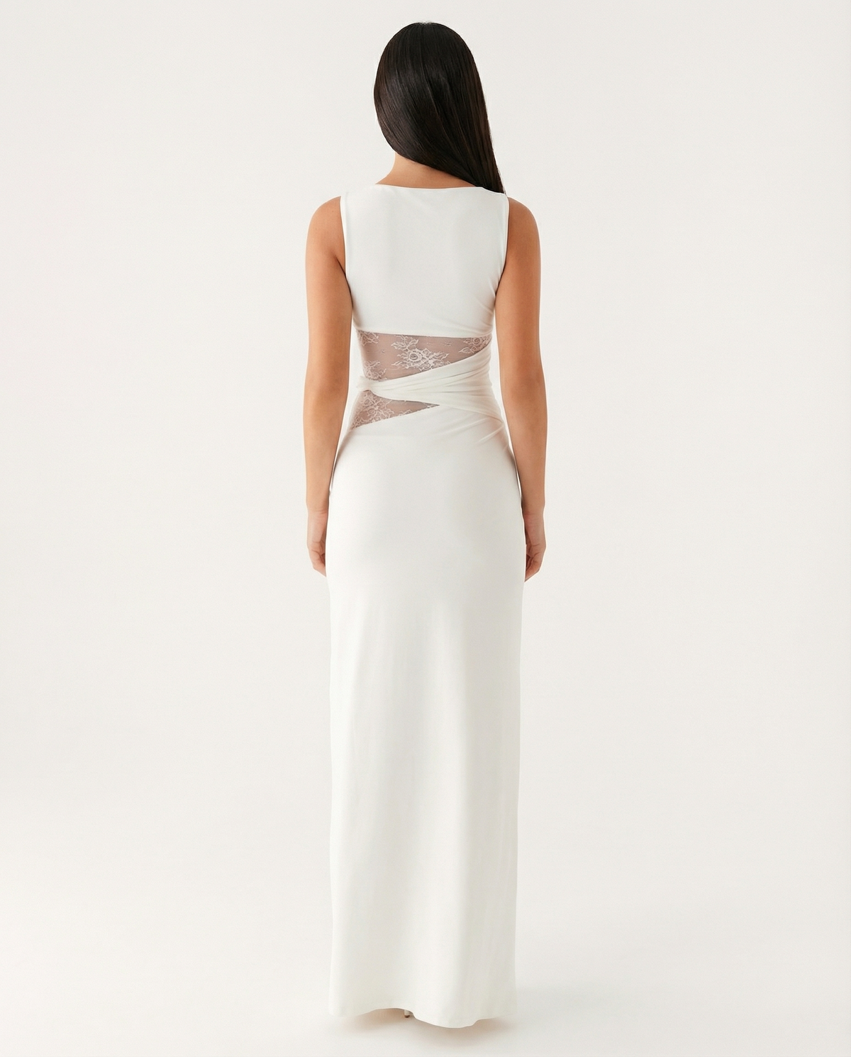 Robe longue Lace Illusion – photo 6