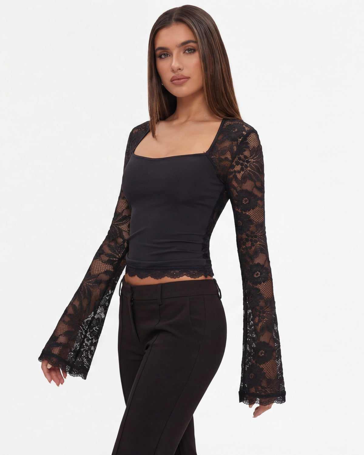Top manches longues Lace Affair – photo 2