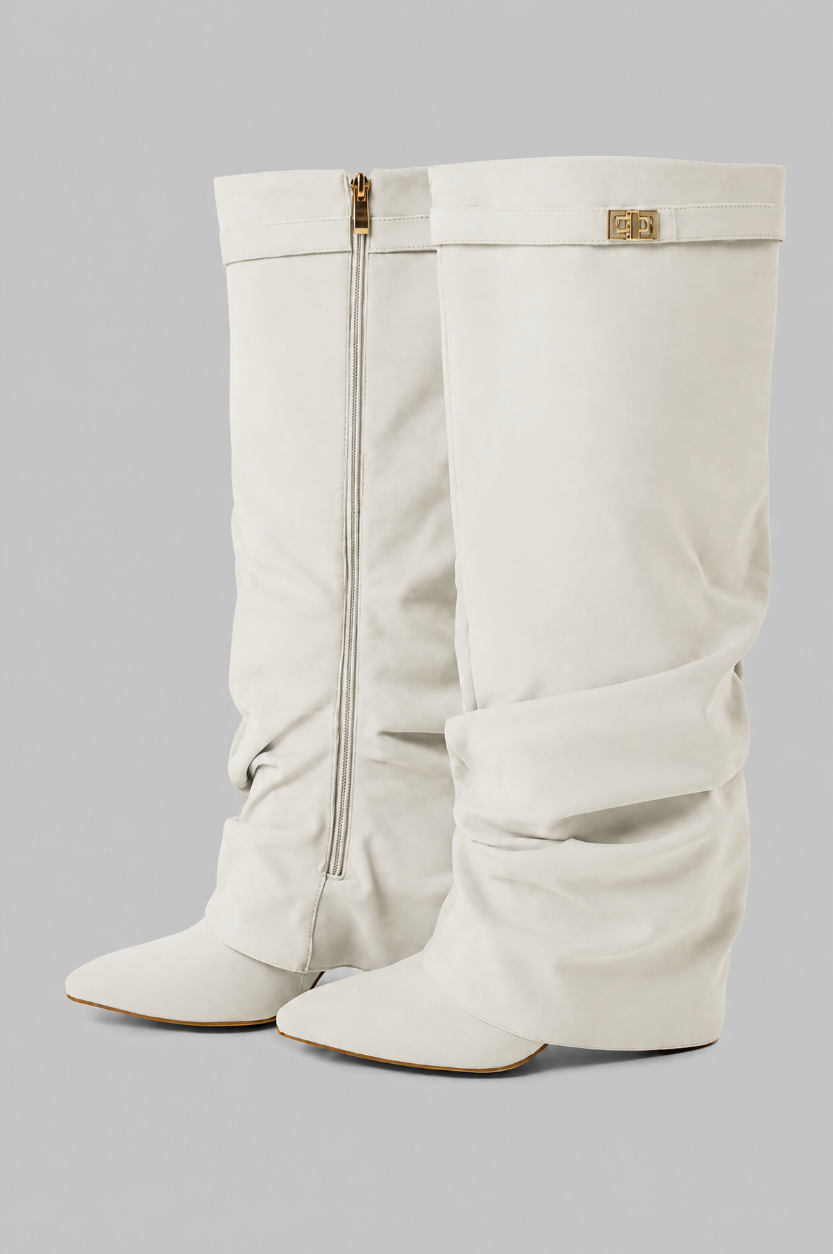 Bottes hautes souples effet daim – photo 10