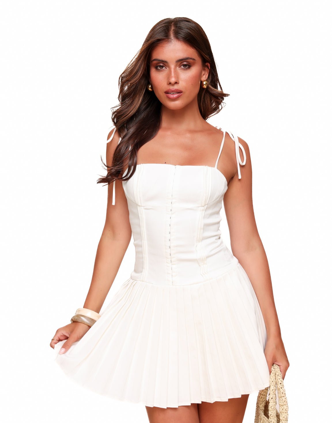 Mini-robe plissée Soft Muse – photo 2