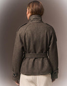 Manteau ceinturé Elvéra à col cheminée – photo 2