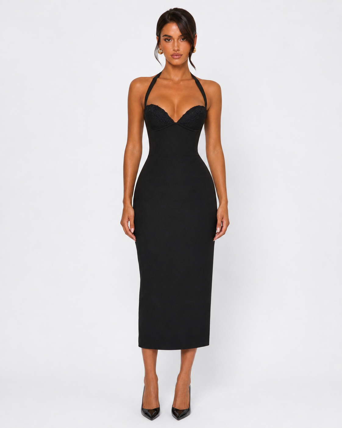 Robe midi en dentelle Amour – photo 6