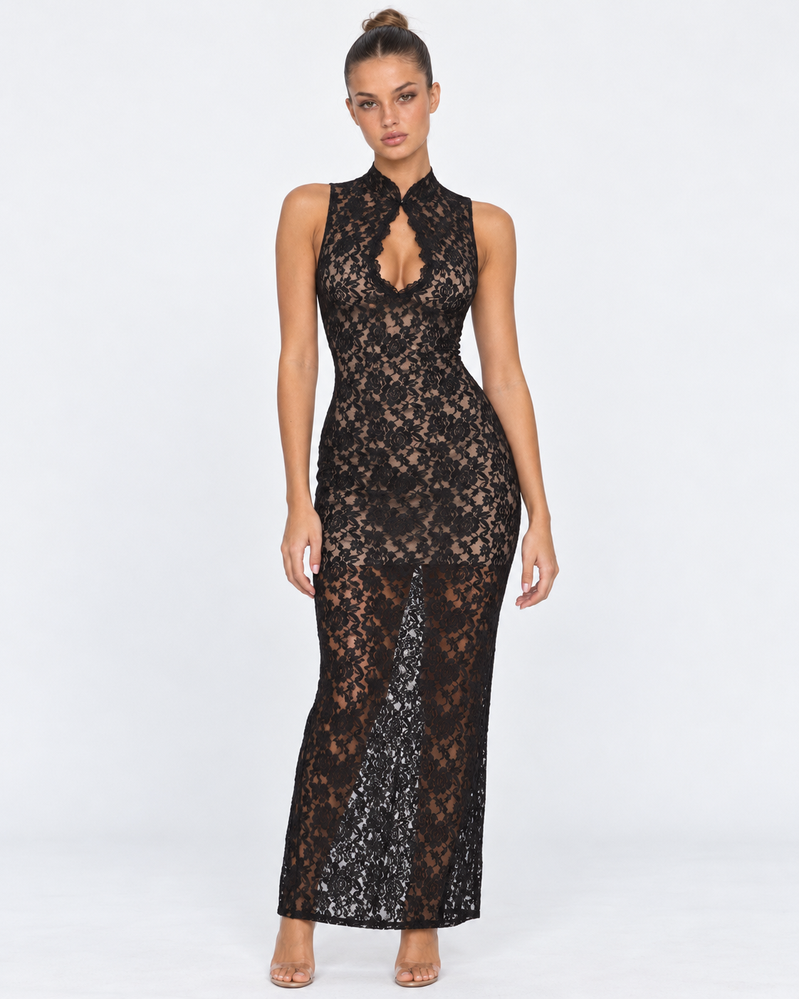 Robe longue en dentelle No Hard Feelings – photo 5