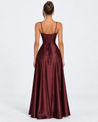Robe longue en satin Midnight Romance – photo 5