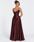 Robe longue en satin Midnight Romance – photo 4