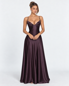 Robe longue en satin Midnight Romance – photo 7