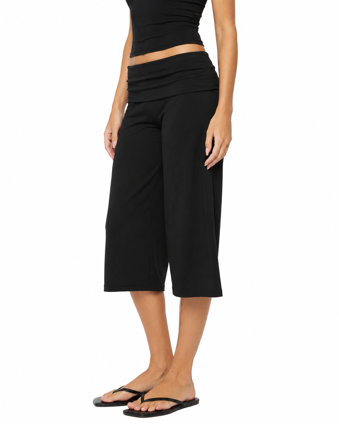 Pantalon corsaire à ceinture rabattue – photo 7