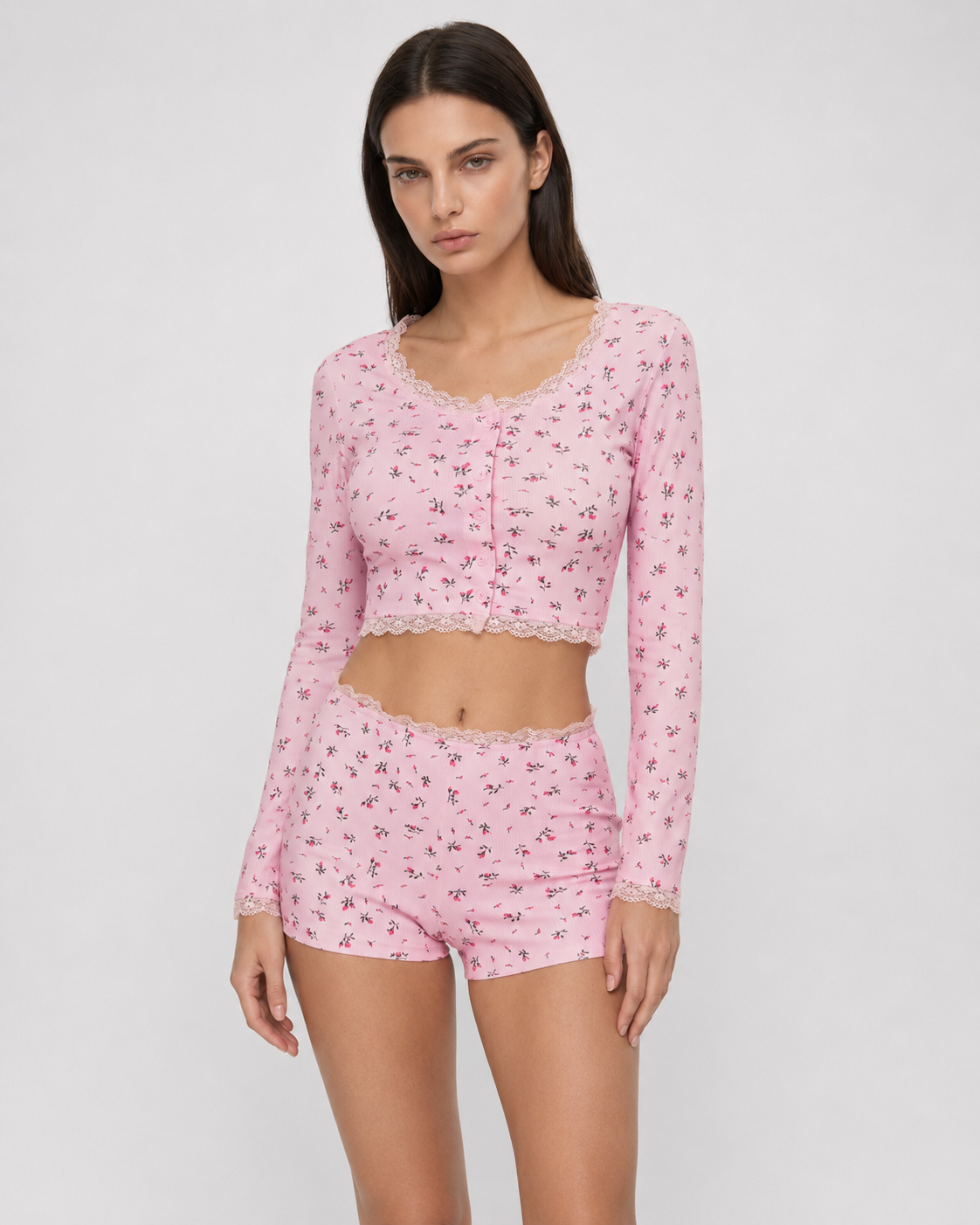 Pyjama fleuri Soft Girl – photo 5