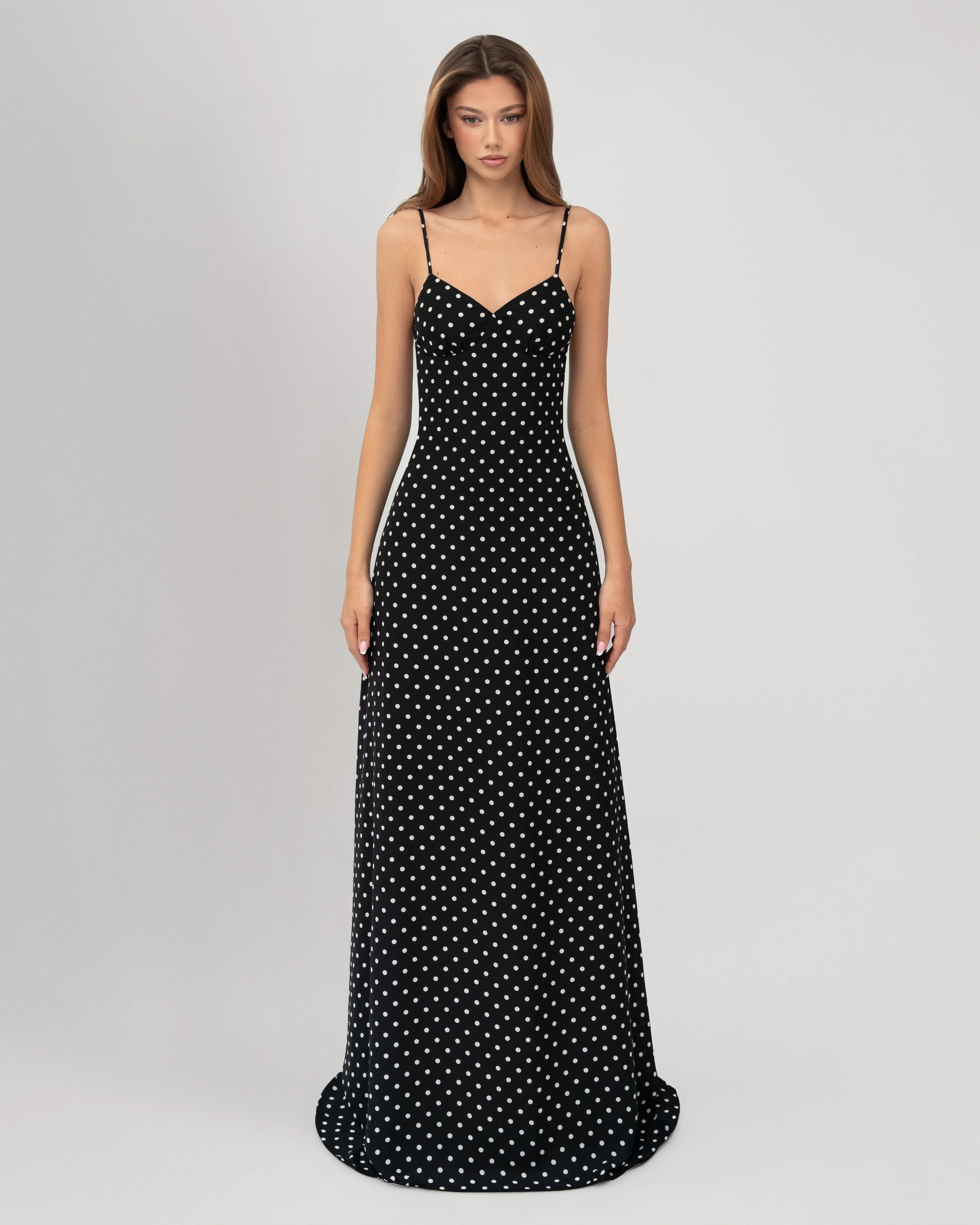 Robe longue à pois Midnight Muse – photo 6