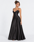 Robe longue en satin Midnight Romance – photo 29