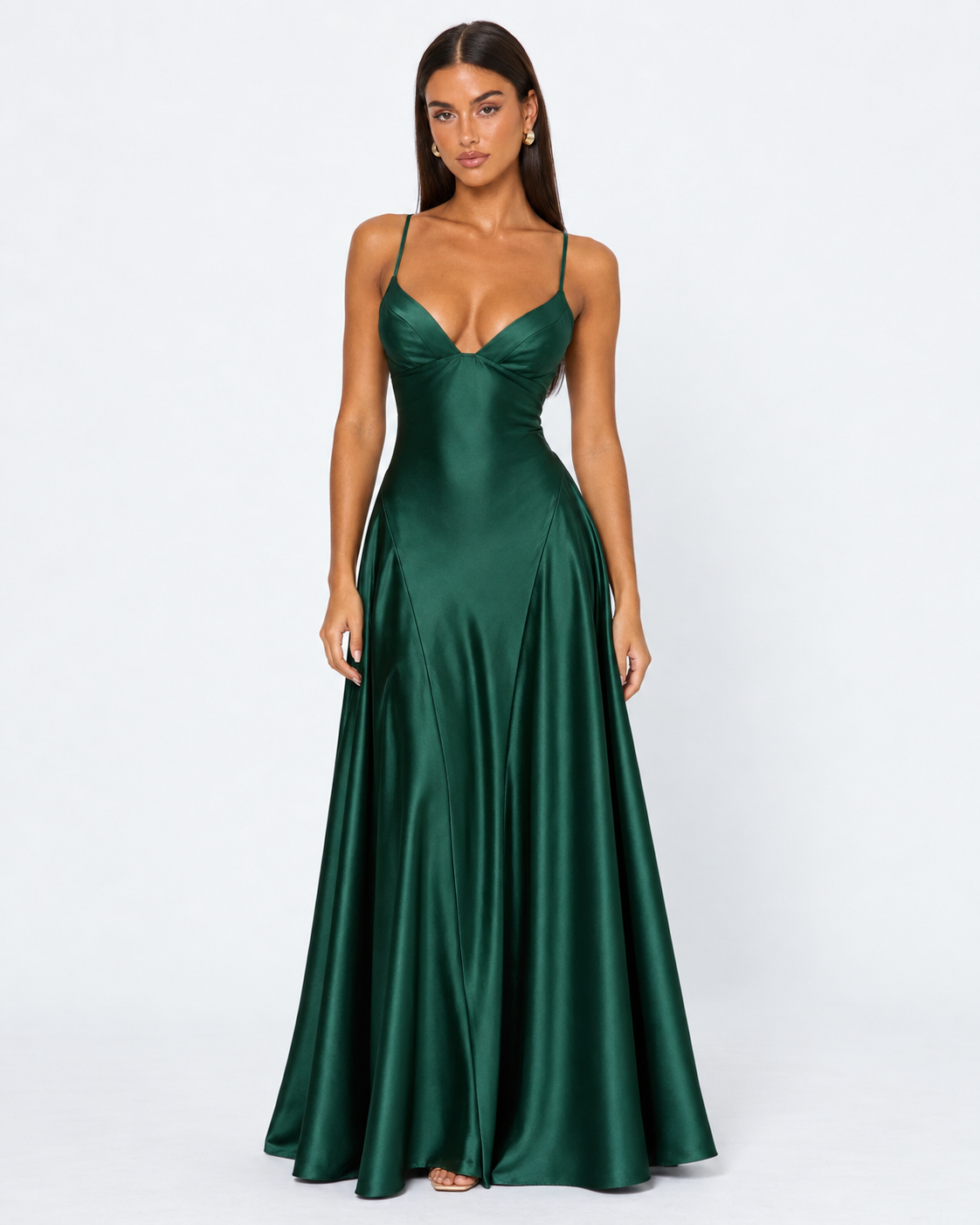 Robe longue en satin Midnight Romance – photo 11