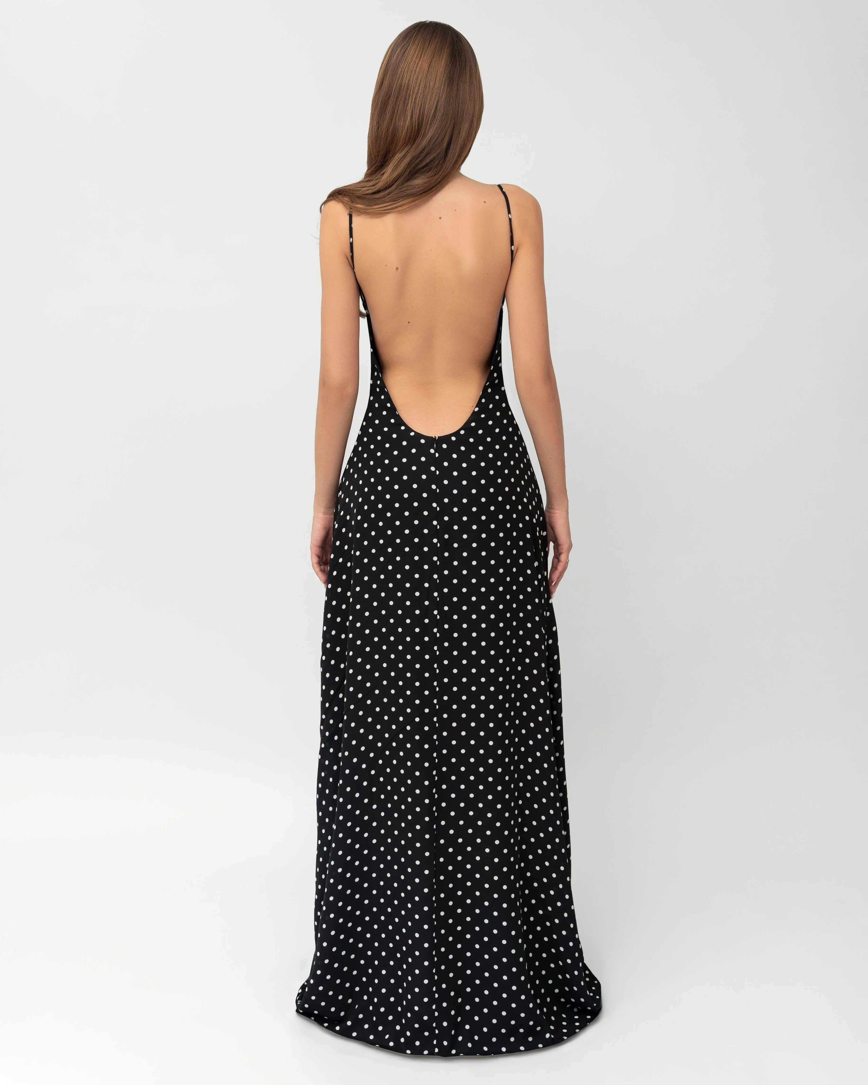 Robe longue à pois Midnight Muse – photo 4