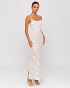Robe longue en dentelle Love Story – photo 3