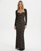 Robe longue en dentelle Lace Muse