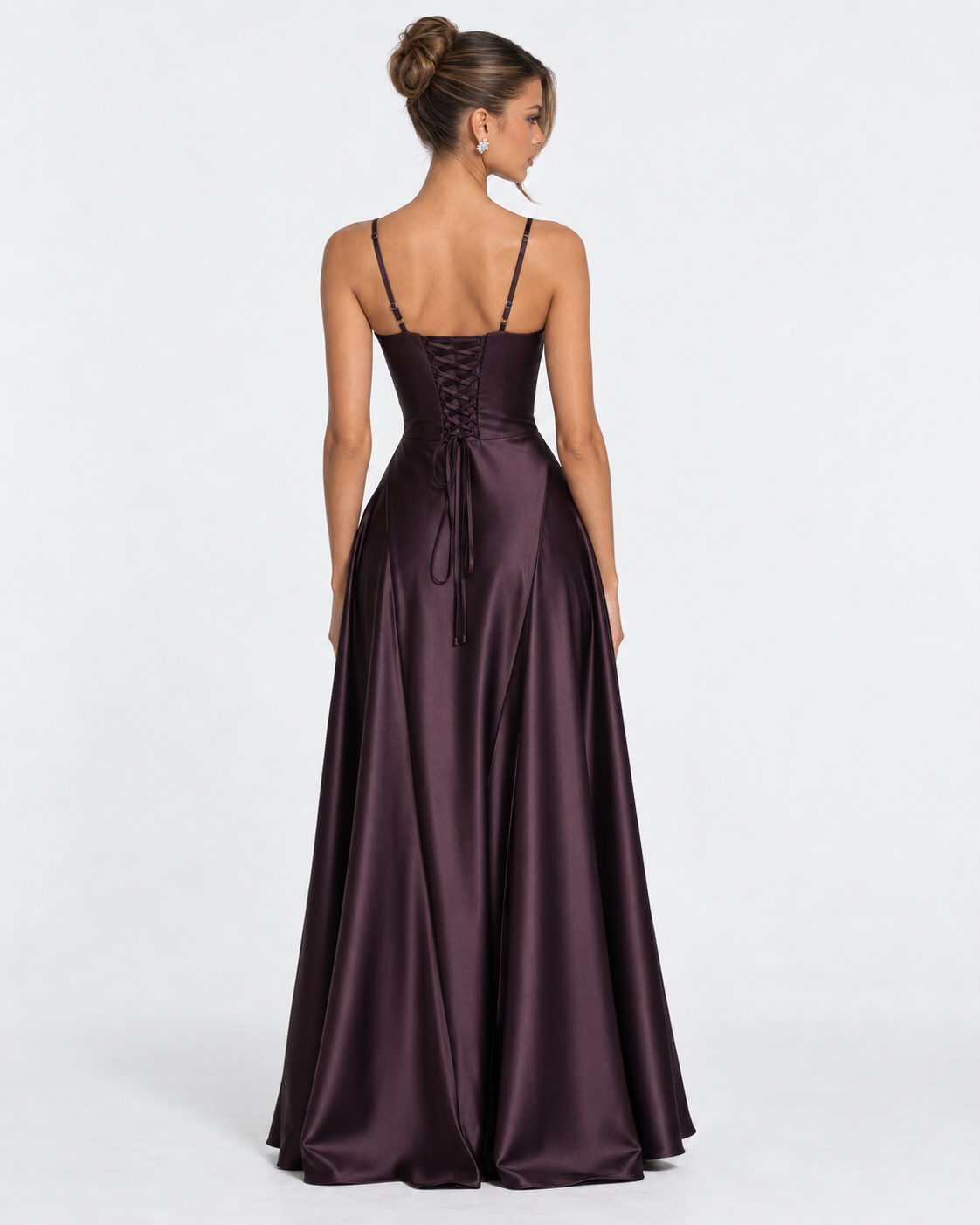 Robe longue en satin Midnight Romance – photo 10