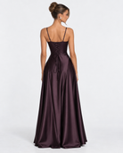 Robe longue en satin Midnight Romance – photo 10