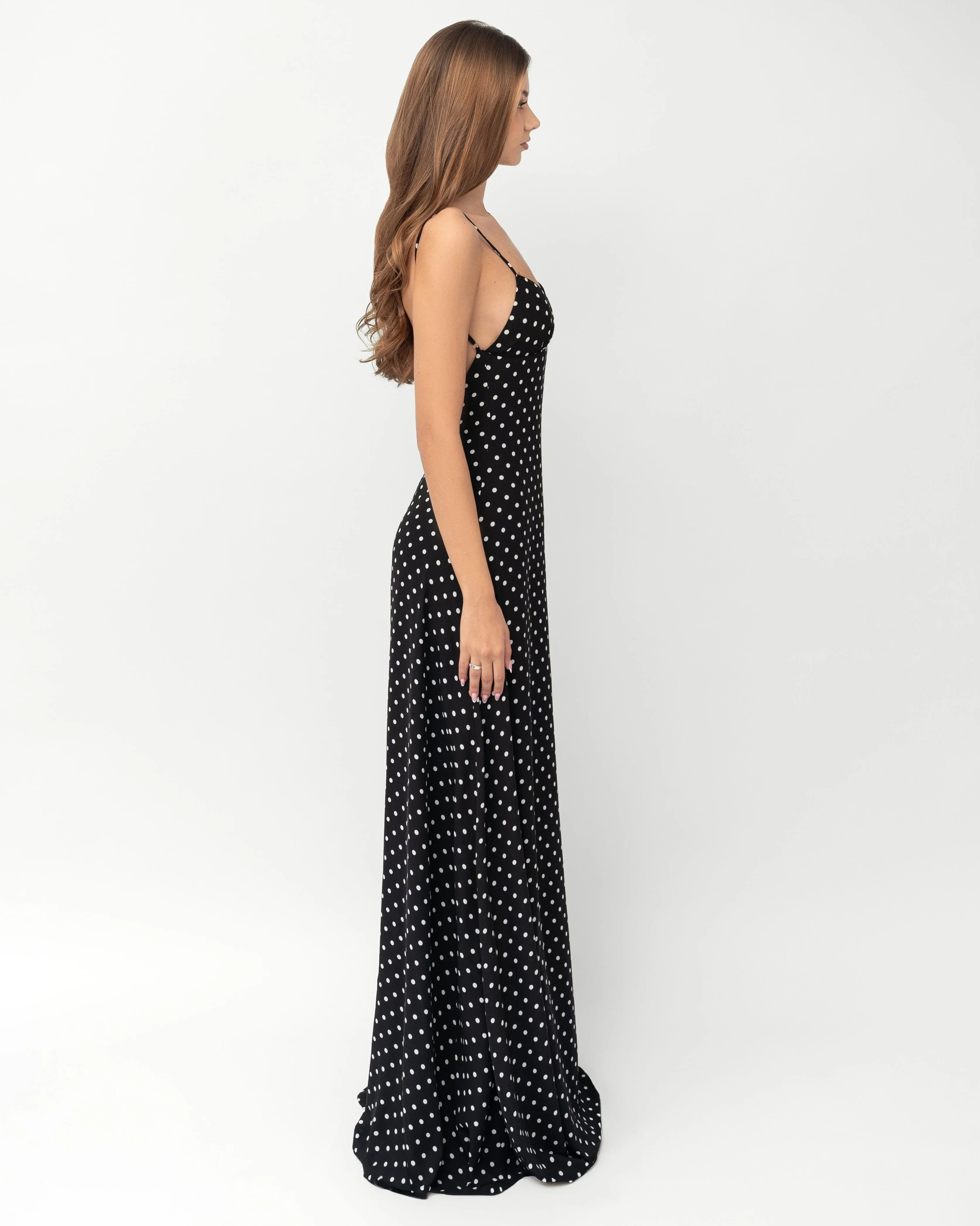 Robe longue à pois Midnight Muse – photo 5