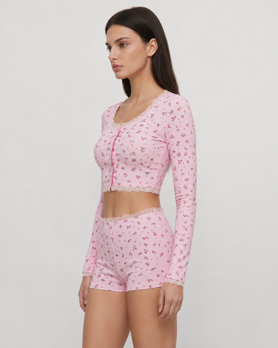 Pyjama fleuri Soft Girl – photo 7