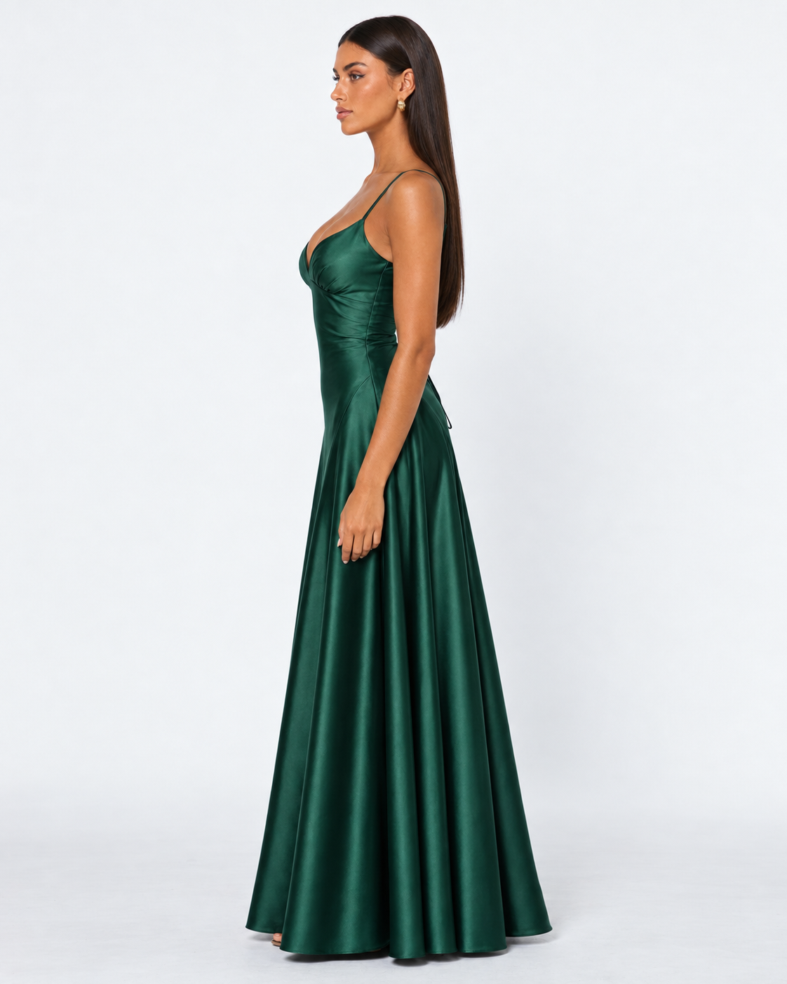 Robe longue en satin Midnight Romance – photo 13