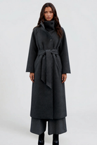 Manteau long ceinturé Adriana