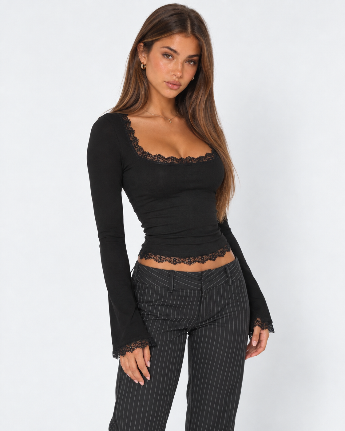 Top à finitions dentelle – photo 10