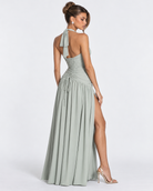 Robe longue froncée Serena – photo 4