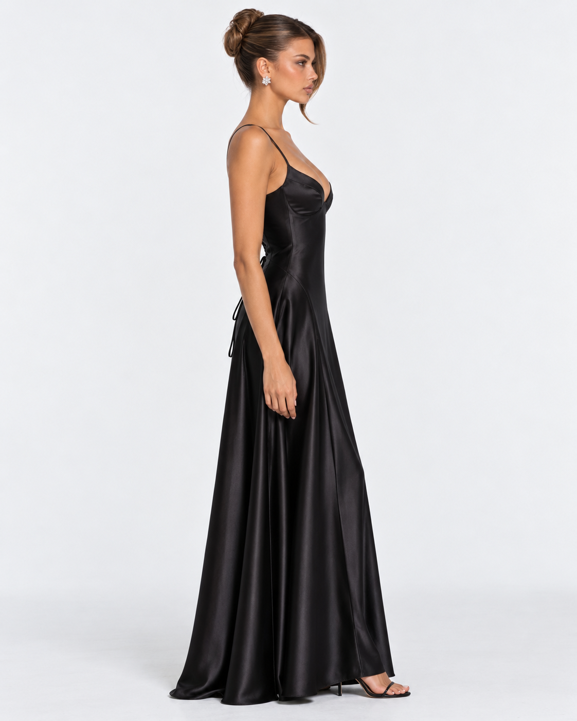 Robe longue en satin Midnight Romance – photo 30