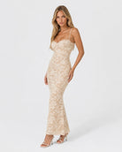 Robe longue en dentelle Love Story – photo 7