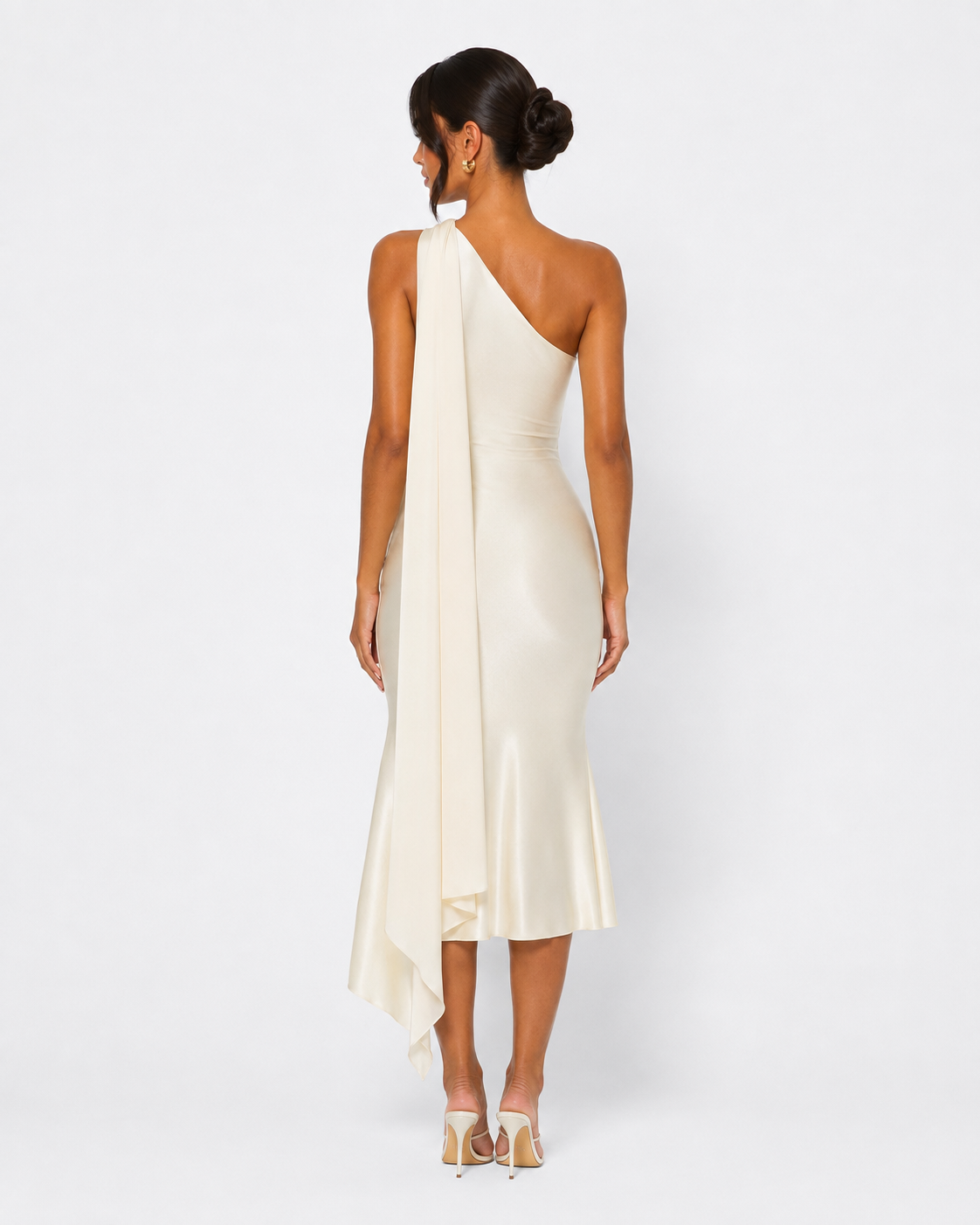 Robe midi en satin Seraphina – photo 13