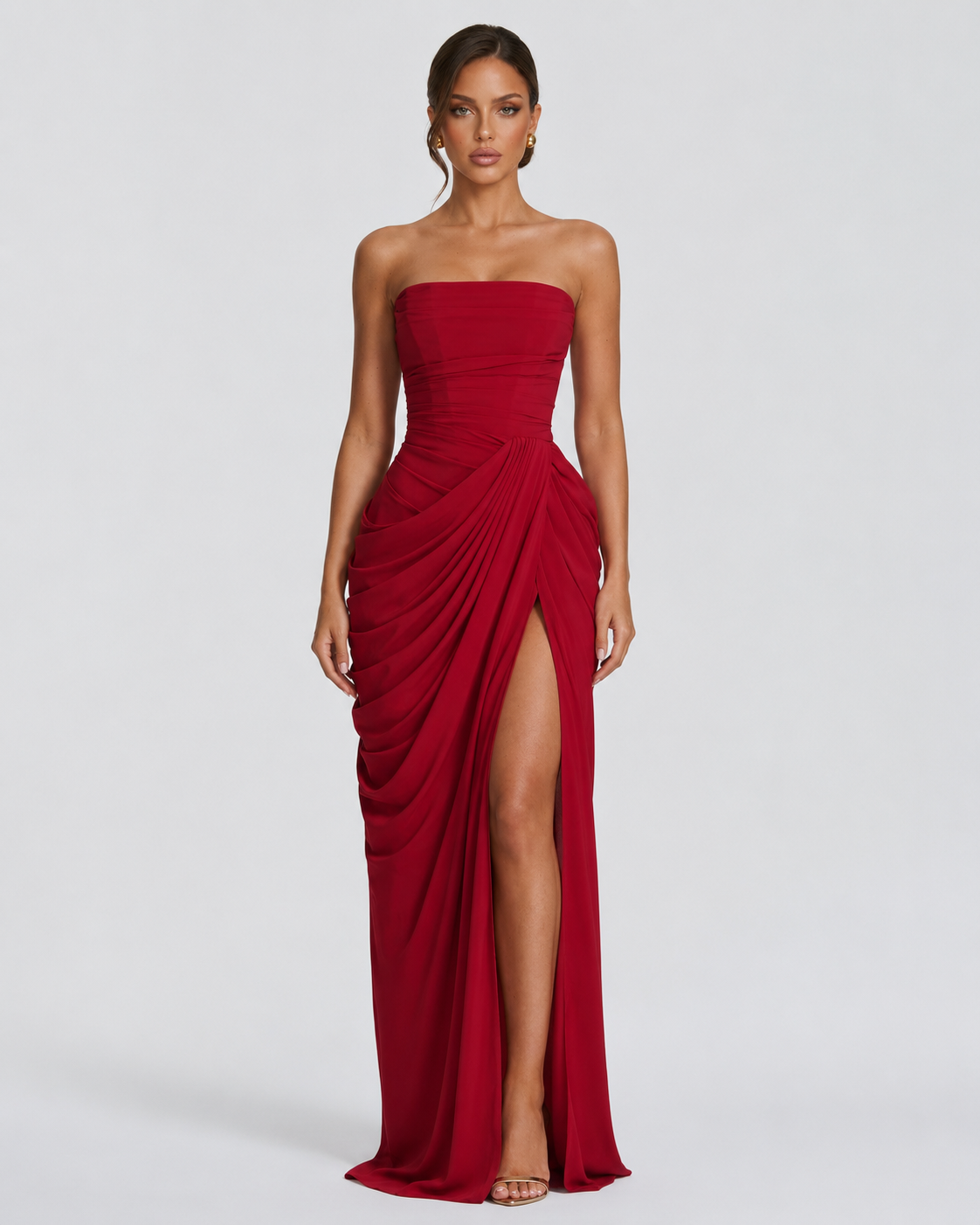 Robe longue drapée Main Character – photo 13