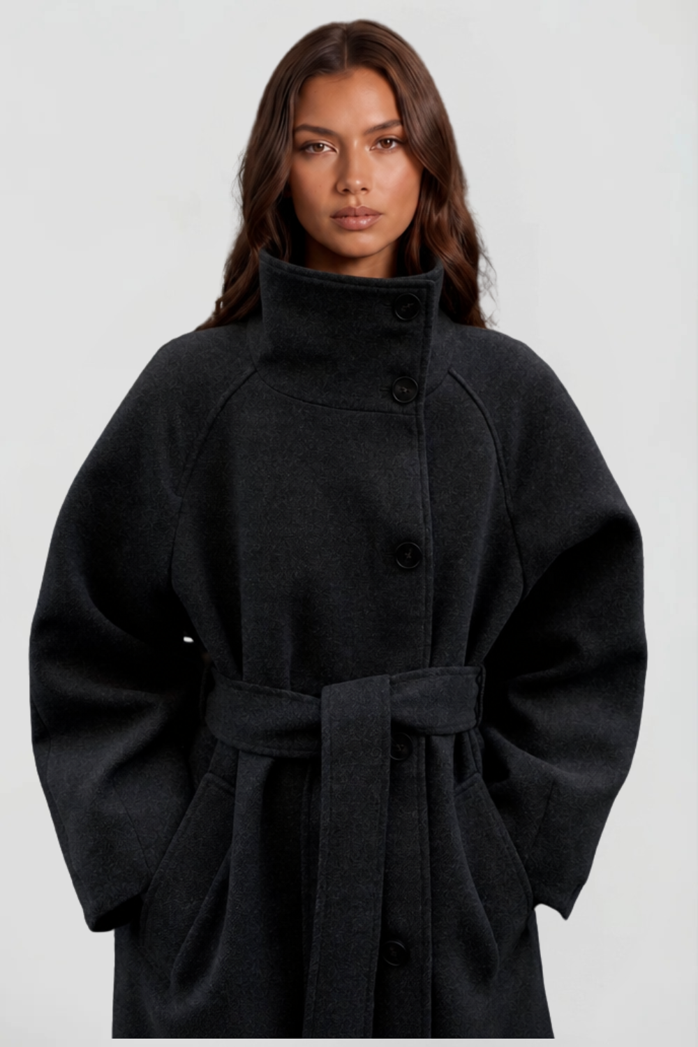 Manteau long ceinturé Adriana – photo 3