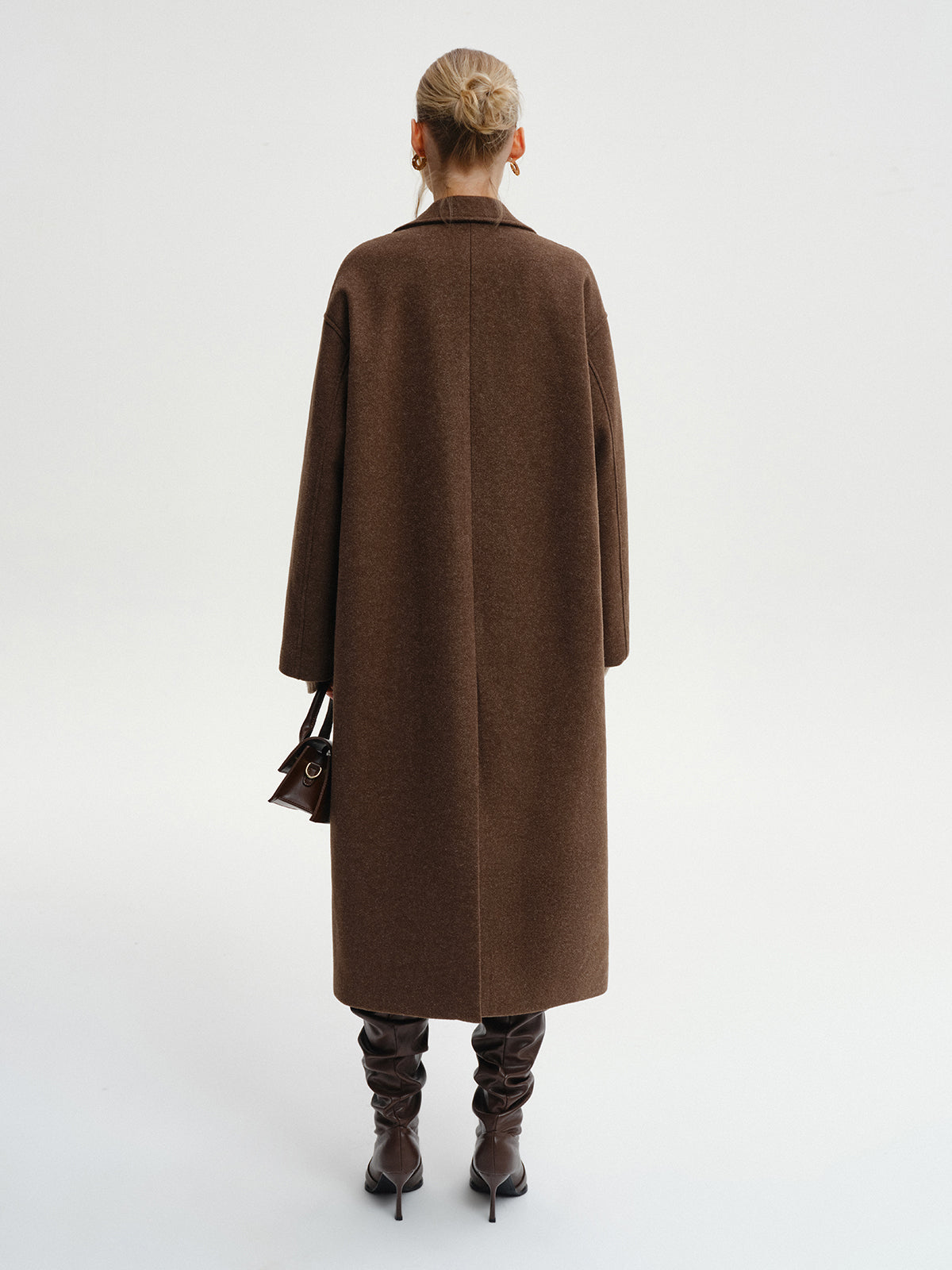 Manteau long oversize en tweed – photo 5